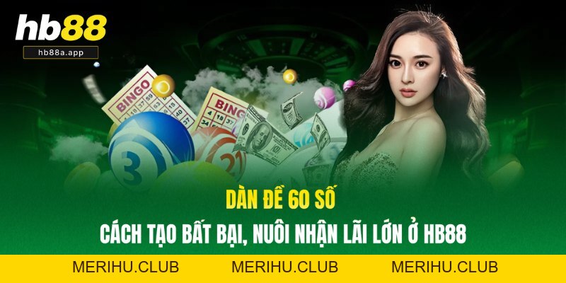 Dàn Đề 60 Số - Cách Tạo Bất Bại, Nuôi Nhận Lãi Lớn Ở HB88