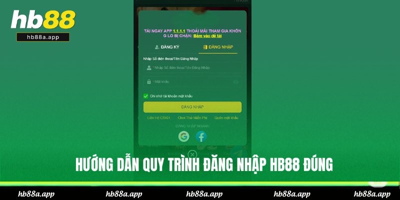 Đăng Nhập HB88 - Siêu Tốc Với 3 Bước Và Lưu Ý Quan Trọng